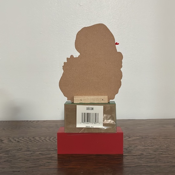 NWT-Glittered- Wooden Santa Claus Days Until Christmas Countdown- Block Decor - Picture 13 of 16